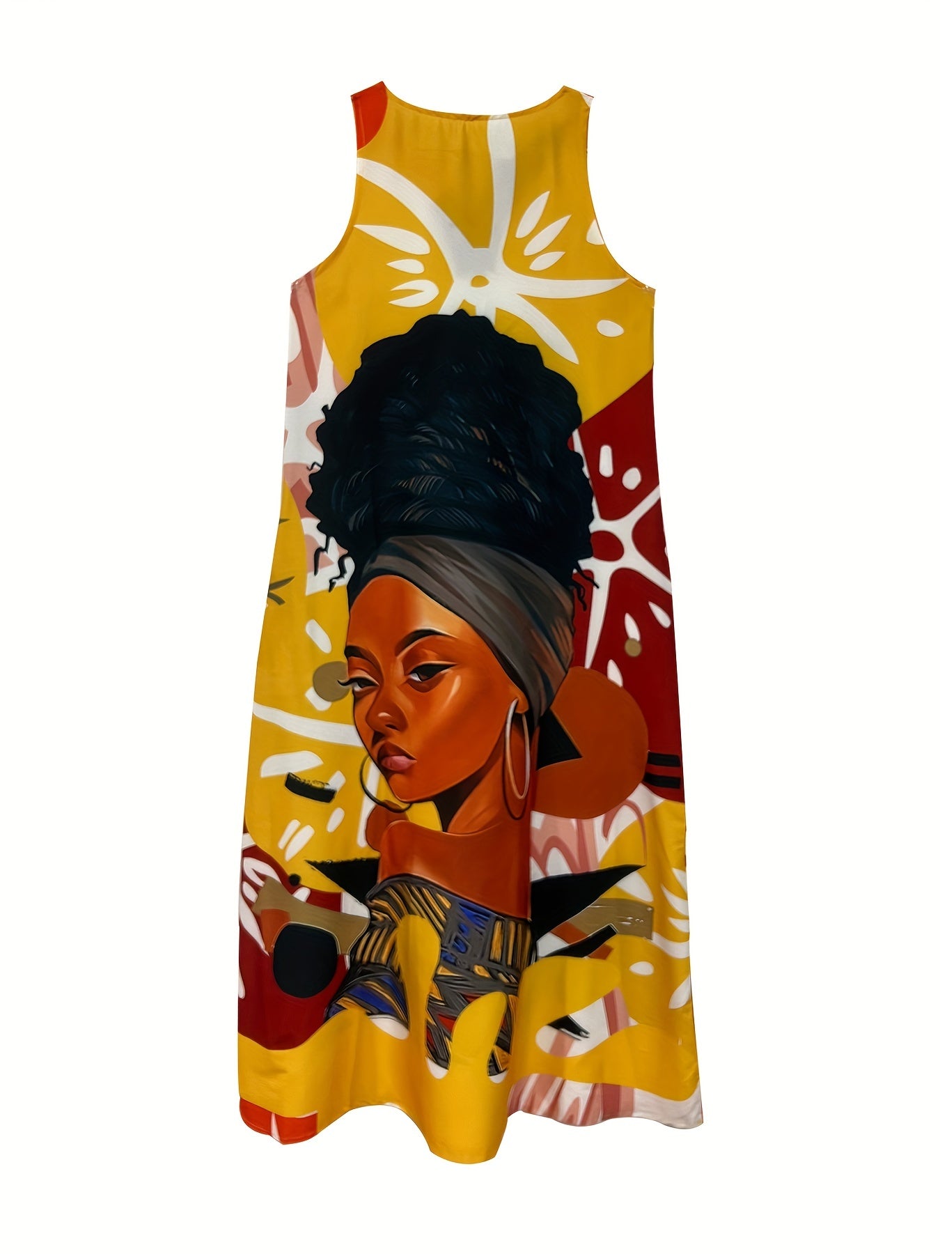 Boho Sleeveless Maxi Dress Women's Clothing