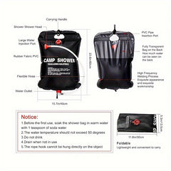 Portable 20L Outdoor Bath Shower Water Storage Bag