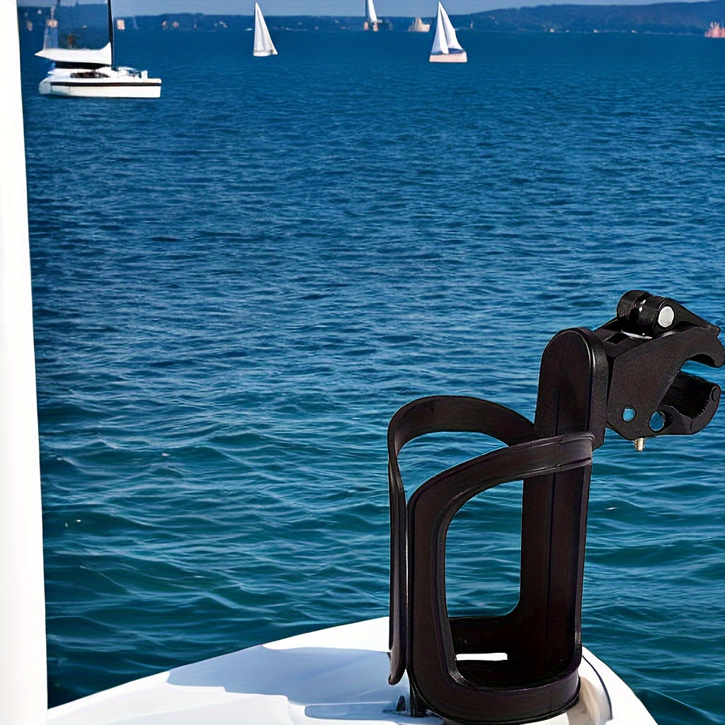 Marine Boat Rail Cup Holder No Drilling Install Pontoon Boat Drink Holder