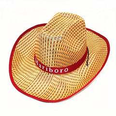 Men's Western Cowboy Hat Sun Visor Straw Hat Fishing Hat