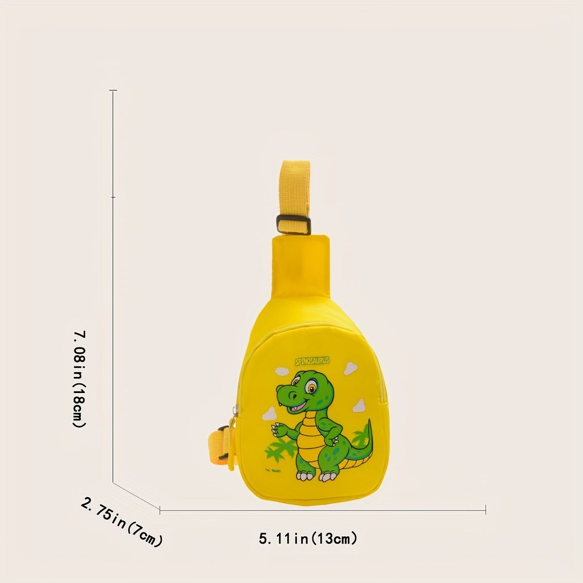Kid's Dino Sling Bag Shoulder Mini Chest Bag for Travel