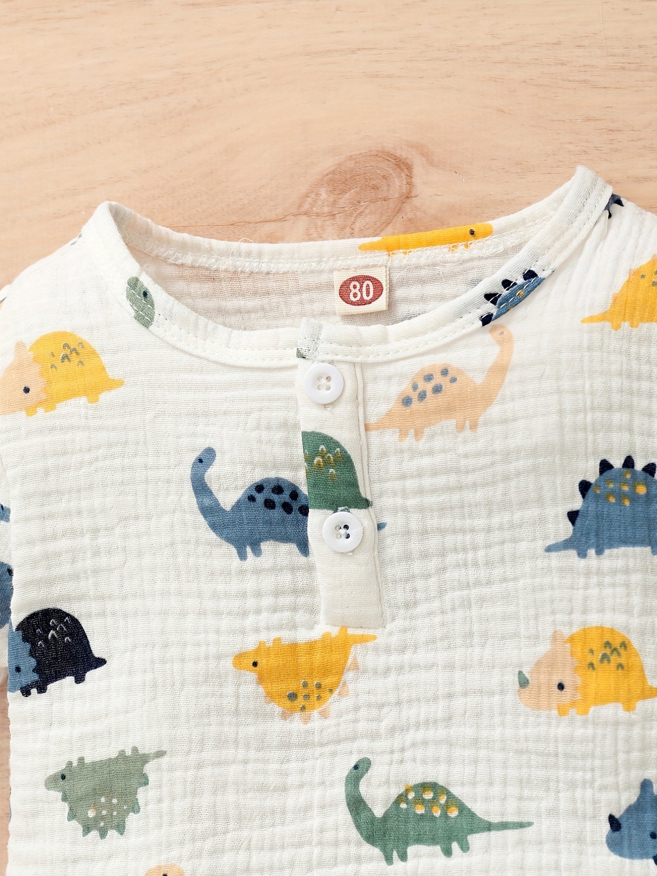 Baby Boys 2pcs Animal Pattern Short Sleeve Shorts Summer Set
