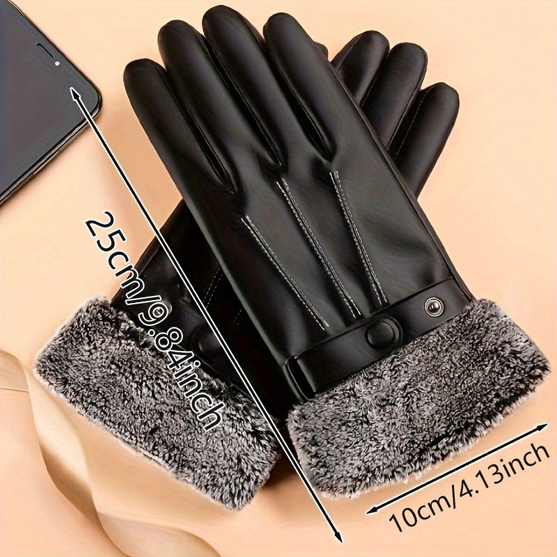 Winter Waterproof Touch Screen Gloves Men Warm Motorcycle Riding Gloves