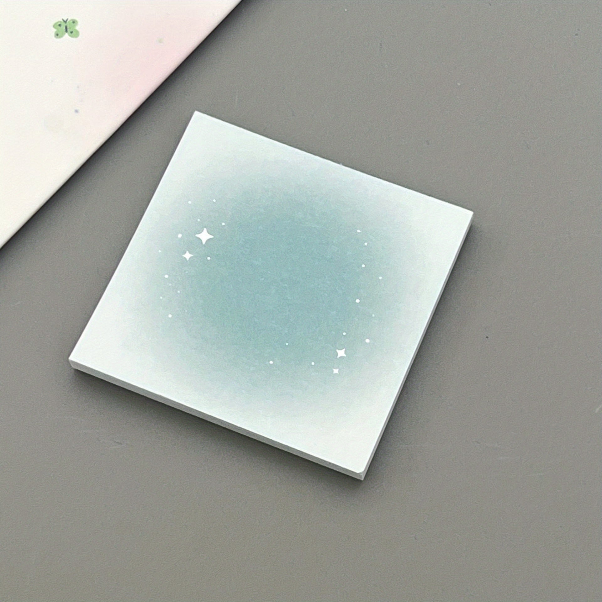 100pcs Gradient Sticky Note Book Colorful Square Sticky Note Material Paper