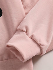 Girls Sweatshirt 'Sorry I'm Late I Didn't Want To Come'
