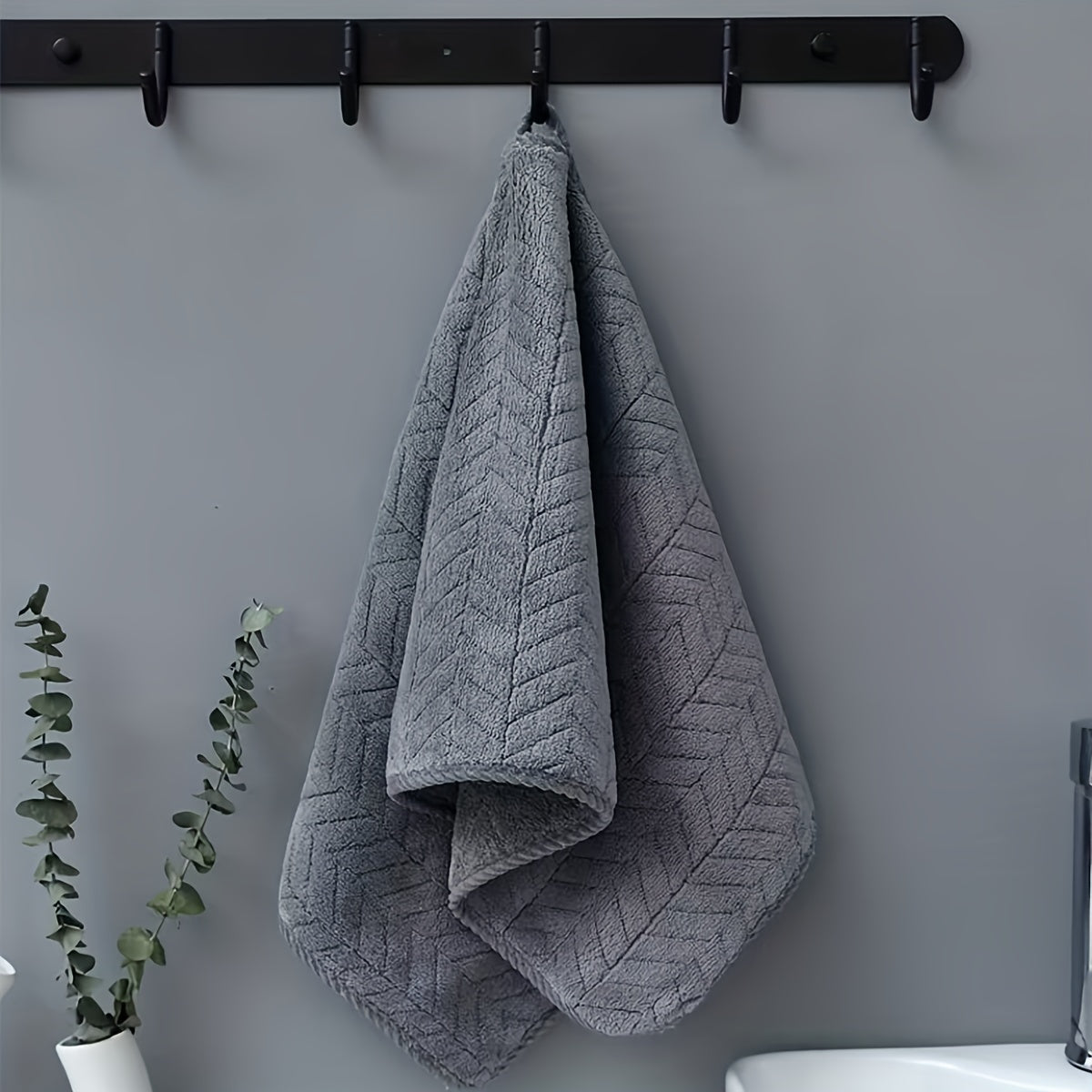 Soft Hand Towel for Home Bathroom Absorbent Plain Towel