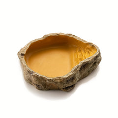 Resin Rock Dish for Reptile and Amphibian Feeding