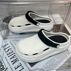 Men's Platform Clogs Hollow Out Garden Shoes