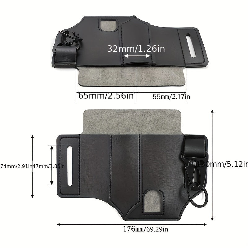 Tactical Tool Belt PU Leather Bag Portable Tool Storage Bag Holster