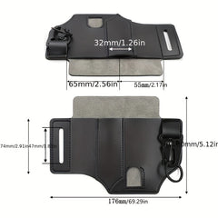 Tactical Tool Belt PU Leather Bag Portable Tool Storage Bag Holster