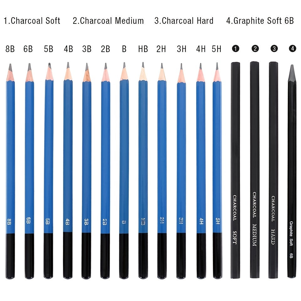 Art 32 Pack Drawing Pencils Set Professional Drawing Art Kit
