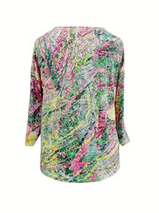 Women's Plus Floral Cardigan & Pants Set