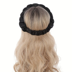 Satin Twisted Braided Headband Women Turban Elastic Solid Head Wrap Hairband
