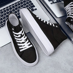 Women's Canvas High Top Lace Up Board Shoes