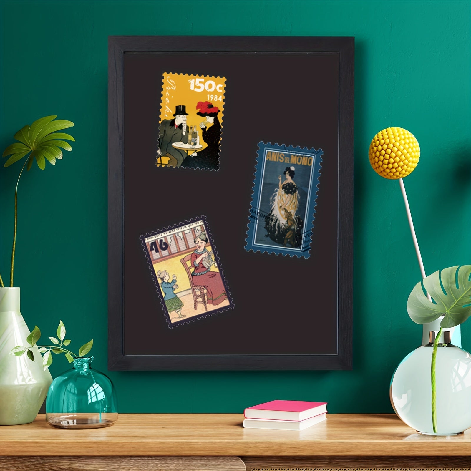 50 Retro Character Painting Poster Stickers for DIY Decoration