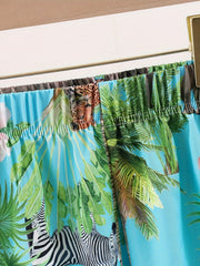 Boys Teen Casual Graphic Print Elastic Waist Shorts for Summer