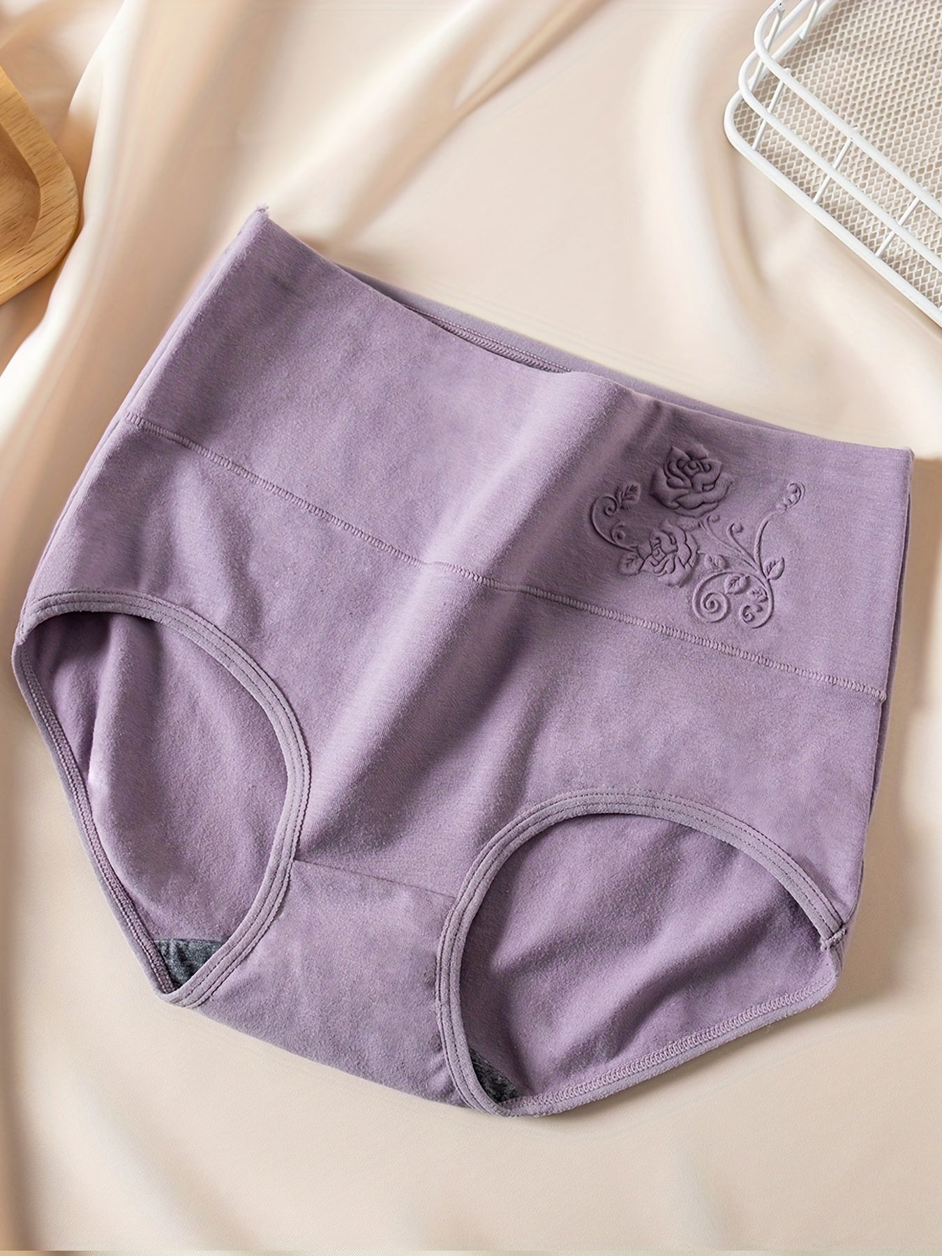 4pcs Animal Print Briefs High Waist Intimates Panties