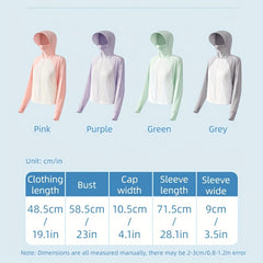 Women's Summer Sun Suit Hoodie Shawl Wrap UV Protection Sports Jacket