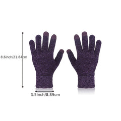 Touch Screen Gloves Women Winter Outdoor Warm Knit Gloves Adult