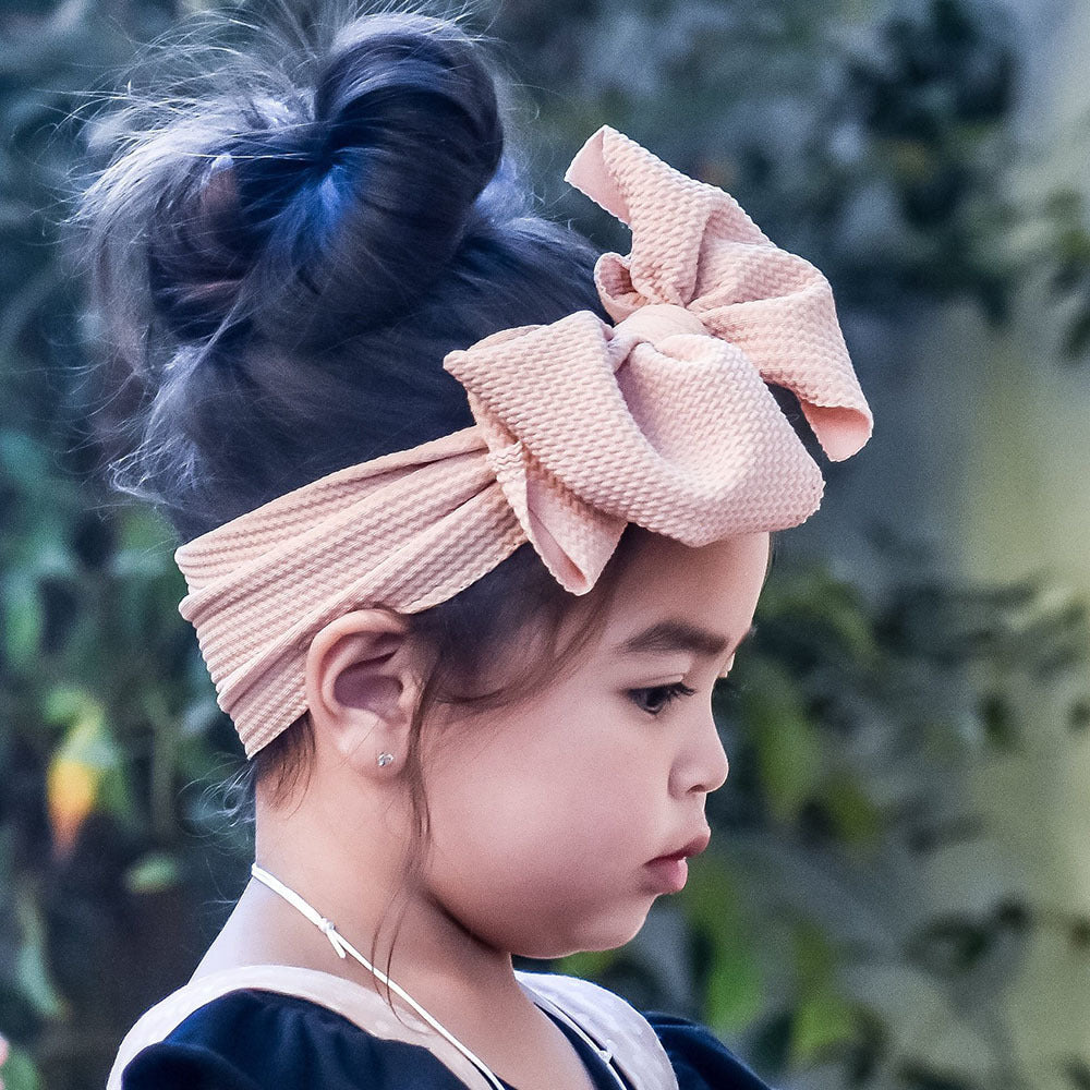 Bow Wide Headband Elastic Hair Band For Baby Boys and Girls