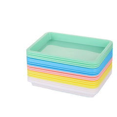 5pcs Colorful Plastic Storage Tray for Art Supplies & Crafts