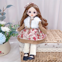 12 Inch BJD Doll Full Set With Clothes Shoes 30 Removable Joints DIY Toys