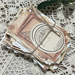 100pcs Retro Plant Border Collage Decoration DIY Paper