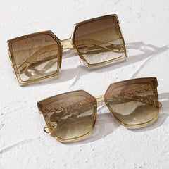 Large Square Sunglasses Jelly Anti Glare UV400 Sun Shades