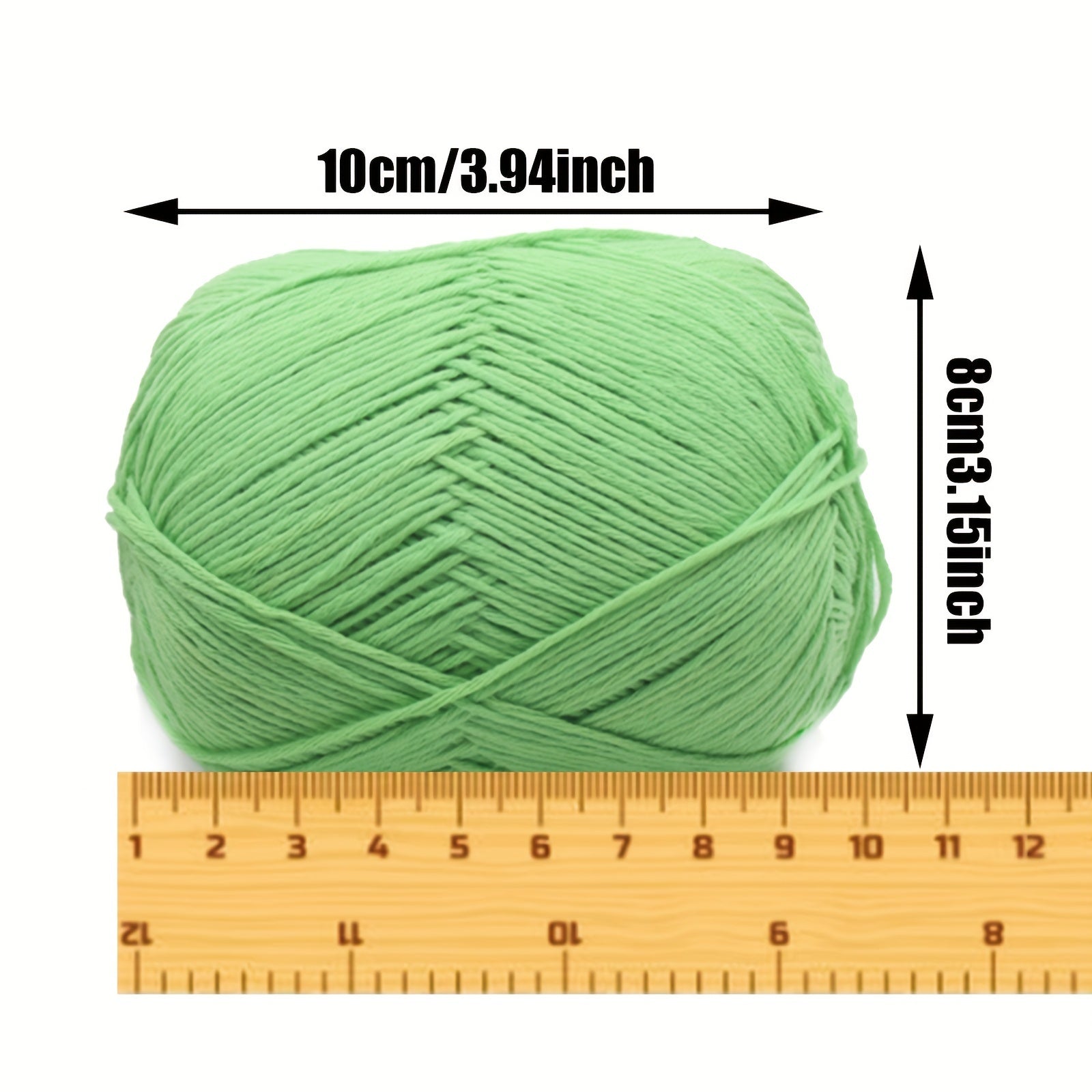 2pcsX50g 100 Cotton Yarn With 2pcs Purple Markers Crochet Yarn