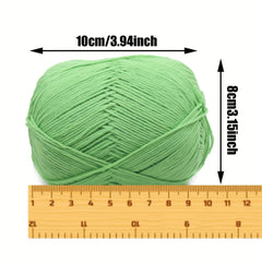 2pcsX50g 100 Cotton Yarn With 2pcs Purple Markers Crochet Yarn