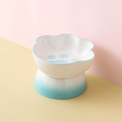 Ceramic Bowl Pet Bowl Raised Pet Dish Cat Dog Food Basin Bowl Pet Supplies