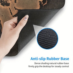 Large Retro Map Mouse Pad Desk Mat for Gamer Office Home Work