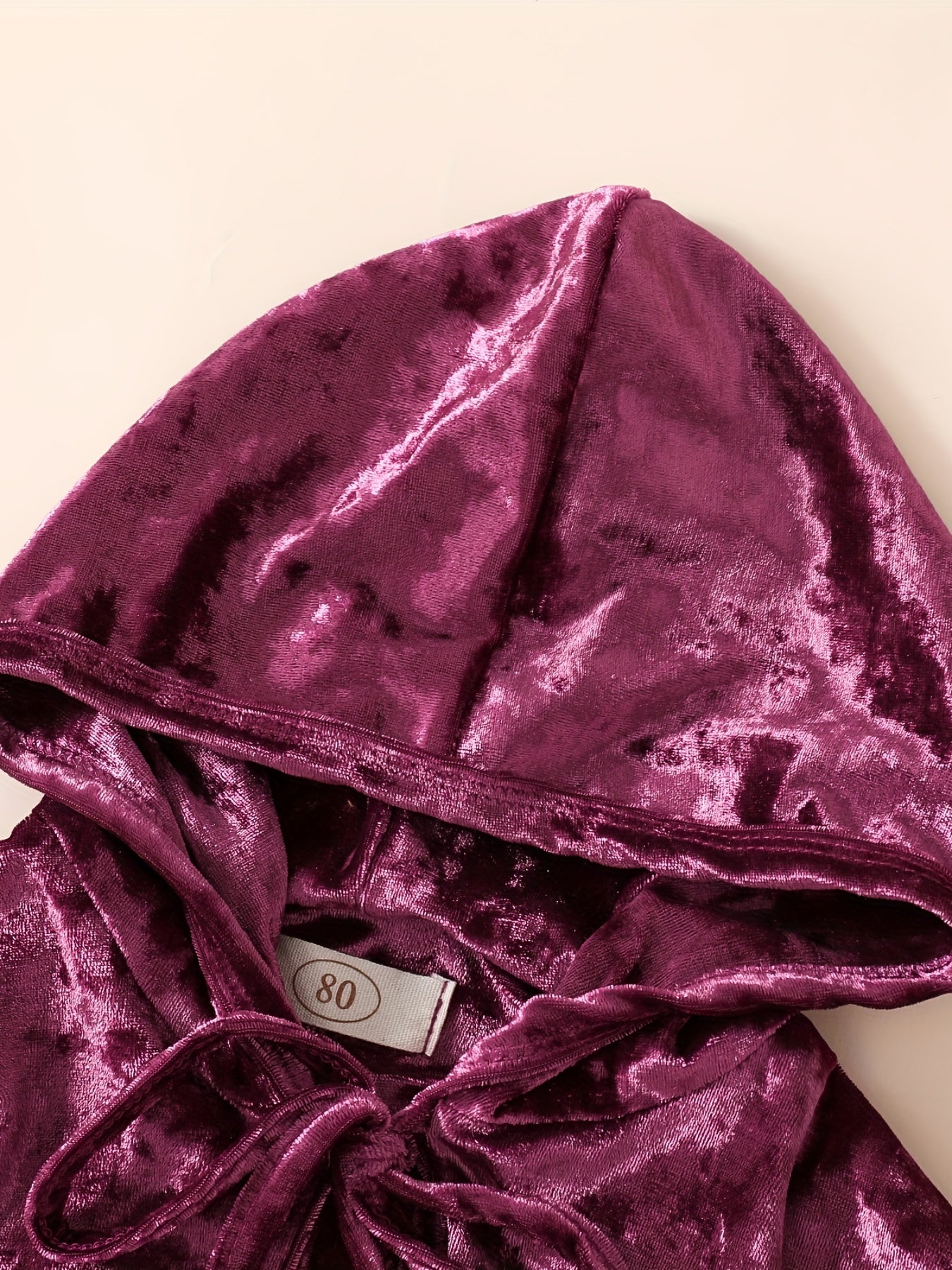 Kid's Halloween Velvet Hooded Cloak Costume