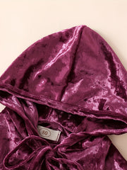 Kid's Halloween Velvet Hooded Cloak Costume