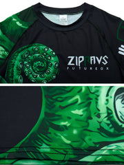 Men's Octopus Pattern Compression Shirt & Pants Set