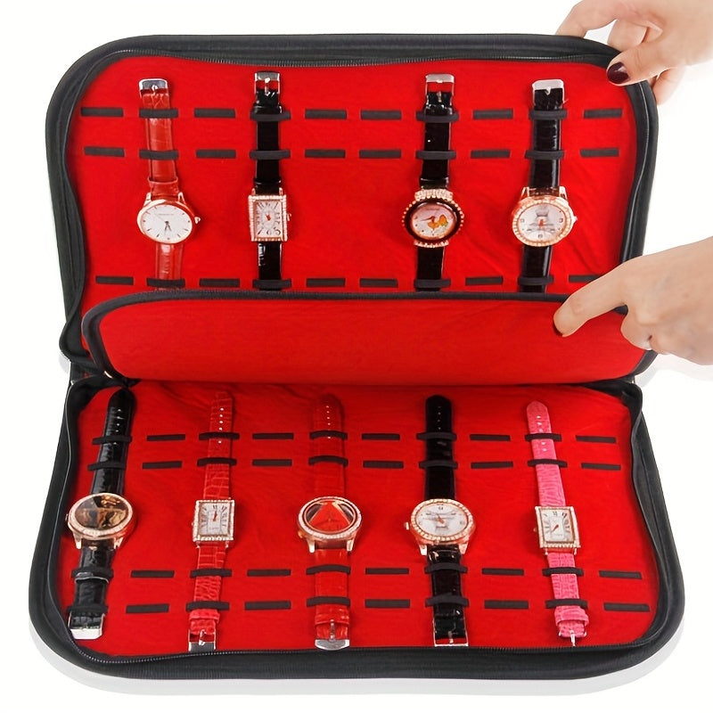 20 Digits Watch Storage Box Travel Watch Storage Bag Watch Case For Men