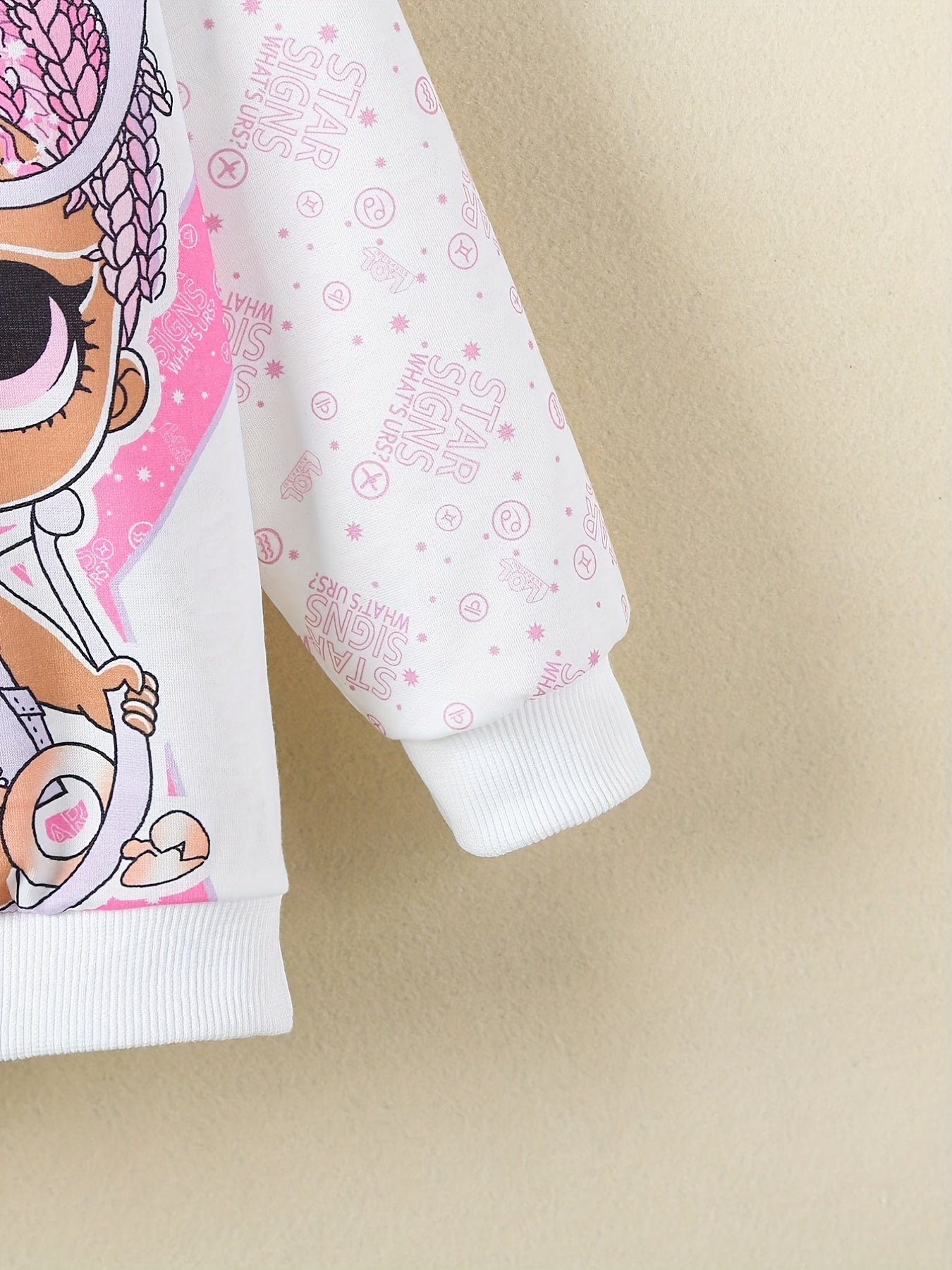Kids Cartoon Graphic Long Sleeve Sweatshirt Baby Stylish Hoodie