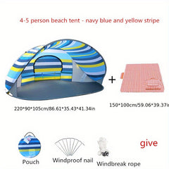 Portable Beach Sunshade Tent Easy Folding Sun Shelter for Fishing Camping