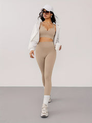 2pcs Yoga Sports Set Sexy Sports Bra & Workout Leggings Women's Activewear