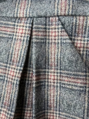Plaid Print Maxi Overall Dress
