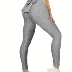Honeycomb High Waist Leggings Butt Lifting Yoga Pants