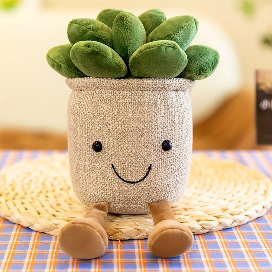 Potted Succulent Plush Toy Soft Gift