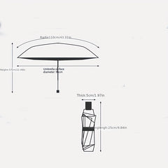 Water Blooming Umbrella Vinyl Sunscreen Umbrella