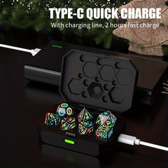 7pcs LED Flashy Dices Christmas Gift Illuminate Board Game Nights