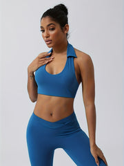 Backless Halter Sports Bra Yoga Running Activewear