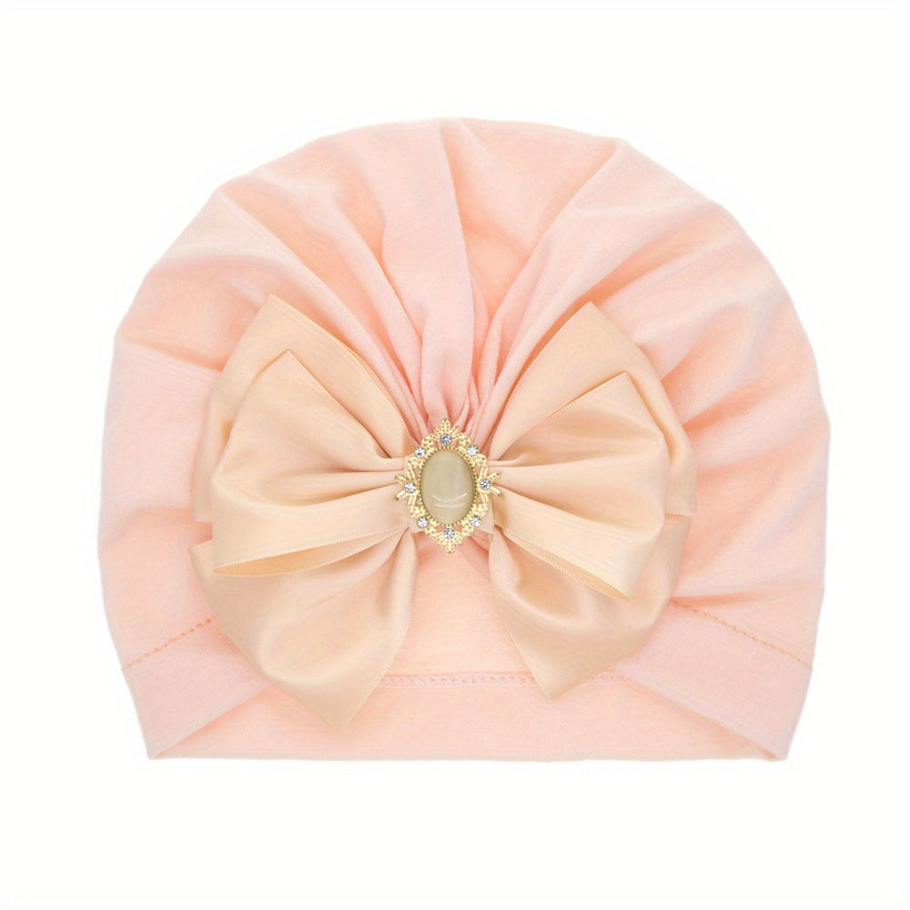 Rhinestone Baby Hat with Big Bow