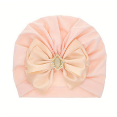 Rhinestone Baby Hat with Big Bow