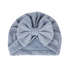 Newborn Toddler Head Wrap Hat Solid Bow Cap Turban Headband For Baby Girls
