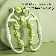 9 Wheels Leg Clamp Thigh Muscle Relaxer Yoga Massager - Calf Muscle Relaxation