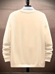 Duck Print Men's Comfy Sweatshirt Long Sleeve Top